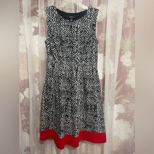 ALYX dress, size 8, black white & red, LIKE NEW